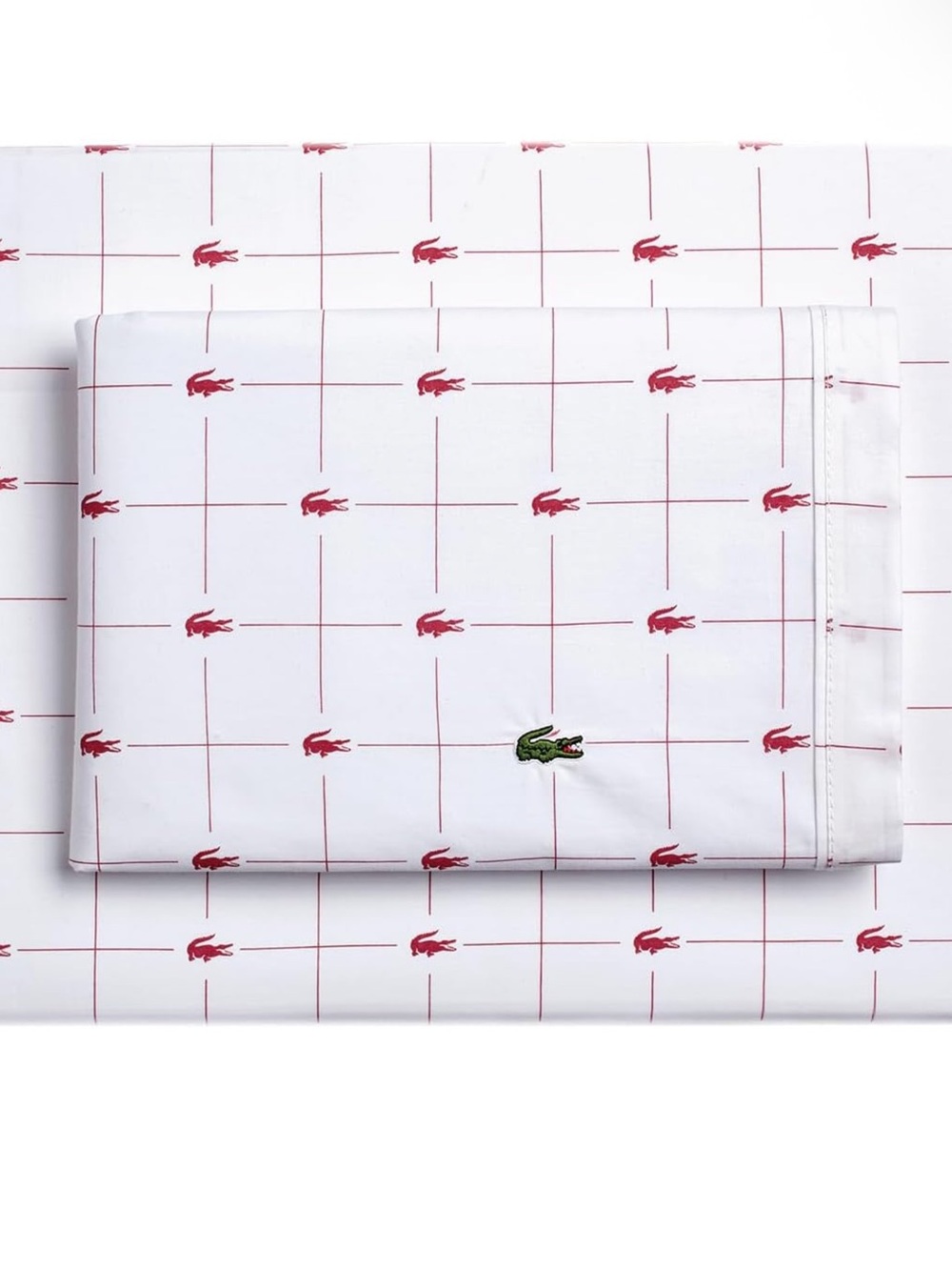 Lacoste Slice 4Pc King Size 100% Cotton Percale Sheet Set